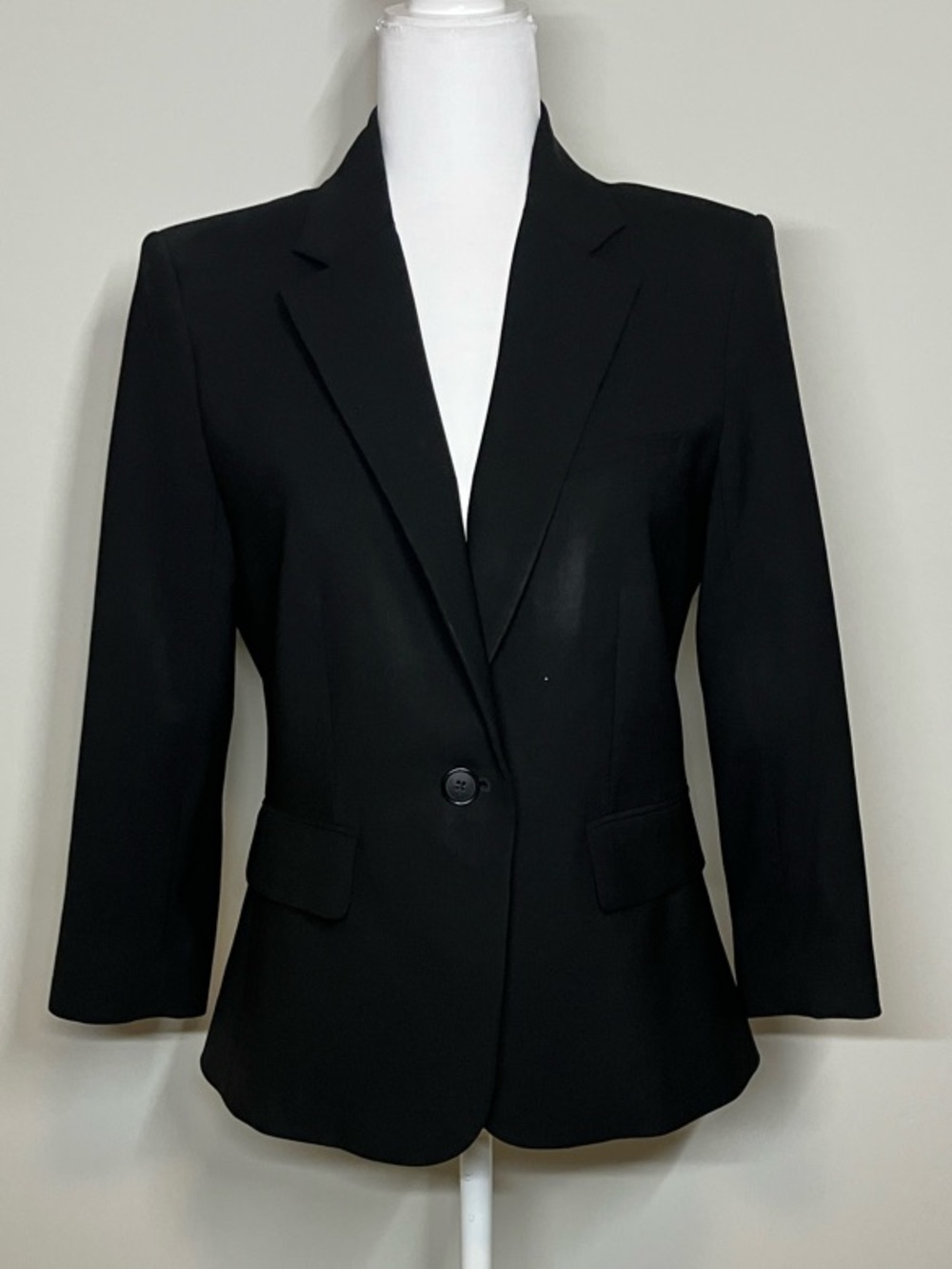 Veronica Beard Dickey Jacket Black Single Breast Wool Blend Blazer Womens Size 6